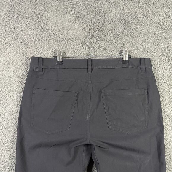 Lululemon Pants Mens 34x27 Black ABC Slim Fit Stretch Warpstreme Chino 5 Pocket - Picture 5 of 13